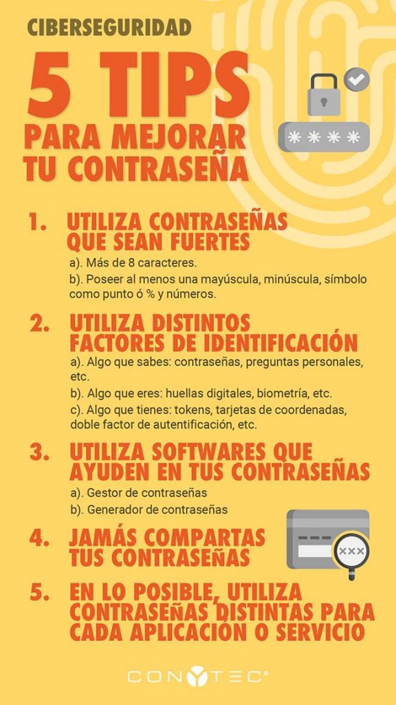 5 TIPS PARA para tu contraseña